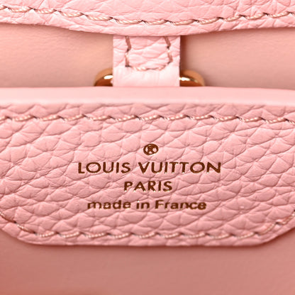 Louis Vuitton Taurillon Monogram Flower Capucines BB Pink Creme 6 of 8
