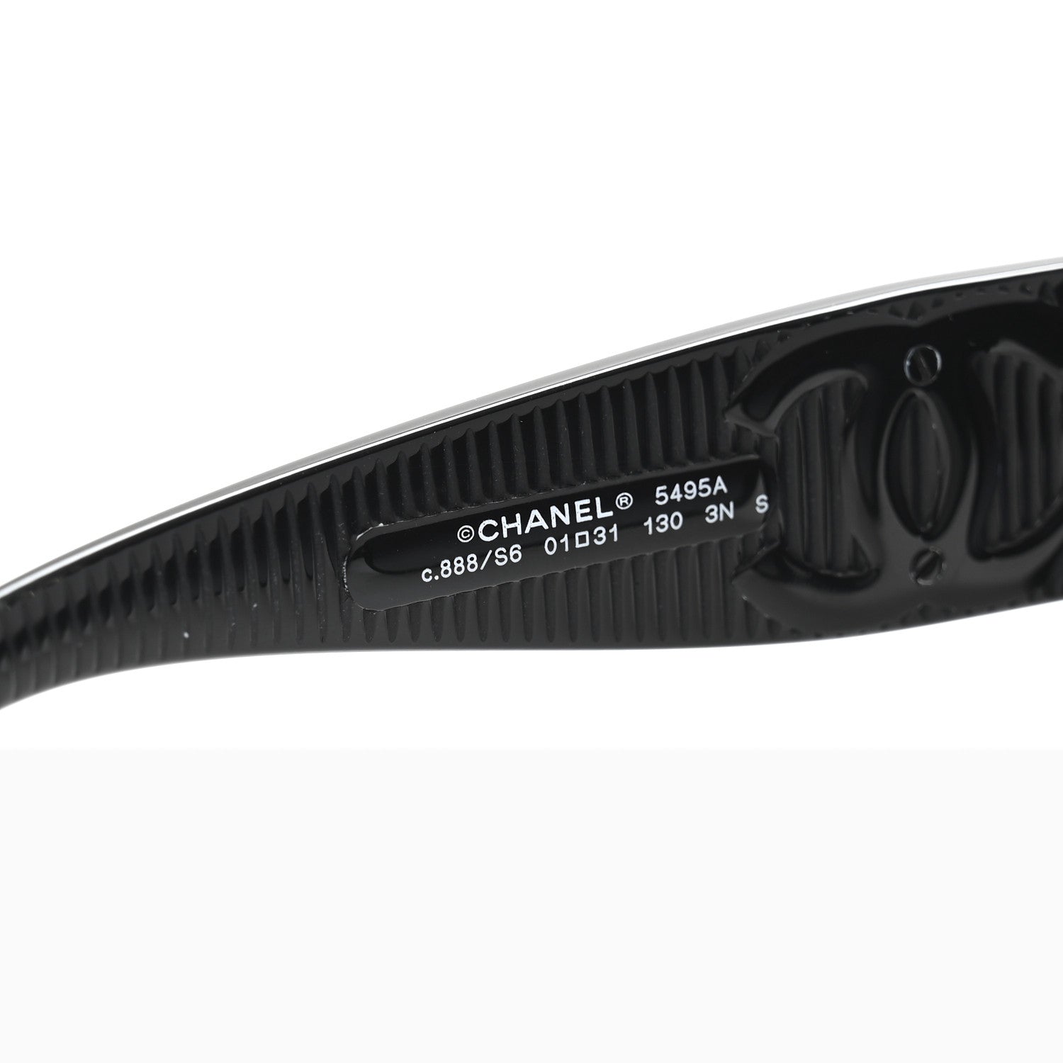 Chanel Acetate Shield Sunglasses 5495A Black 5 of 8