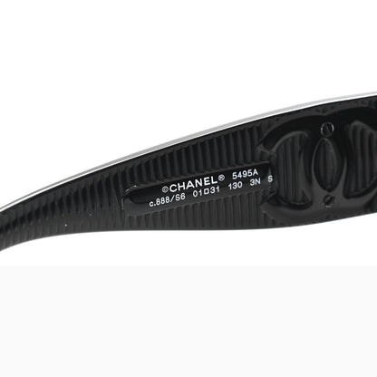 Chanel Acetate Shield Sunglasses 5495A Black 5 of 8