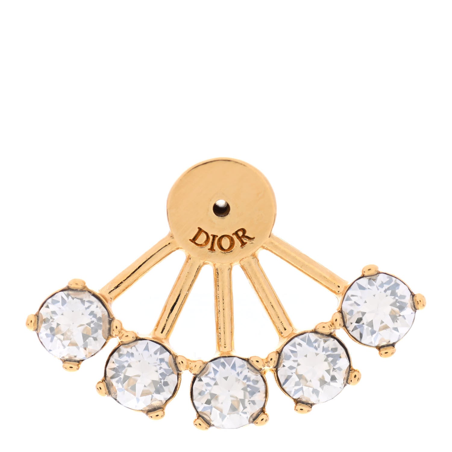 Christian Dior Crystal Pearl La Peite Tribale Earrings 3 of 4