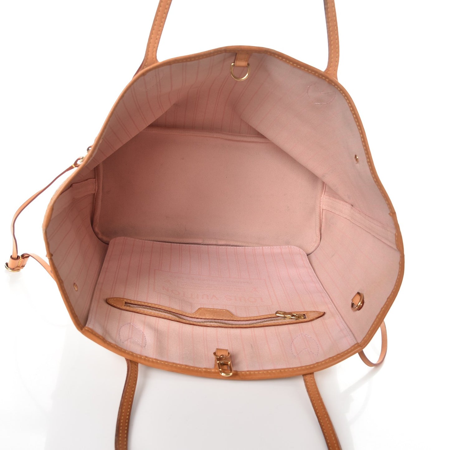Damier Azur Neo Neverfull MM Rose Ballerine