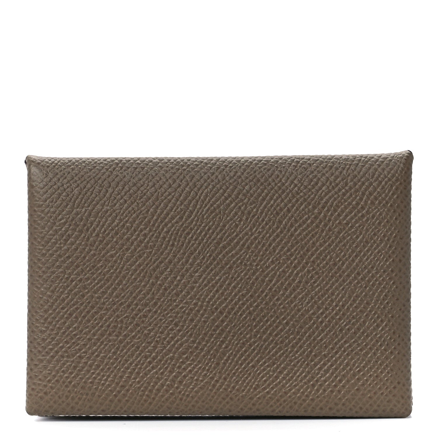 Hermes Epsom Calvi Card Case Etoupe 1 of 11
