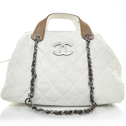 Chanel Leather Small In The Mix Tote White 1 of 9