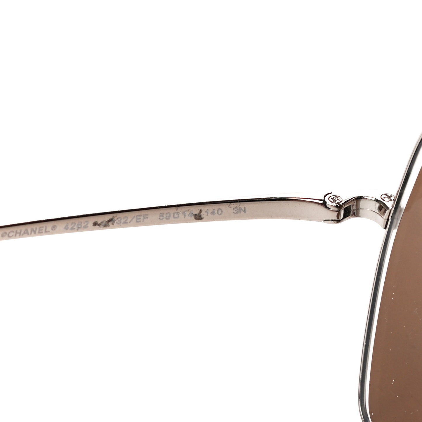 Butterfly Removable Pearl Chain Sunglasses 4262 Brown