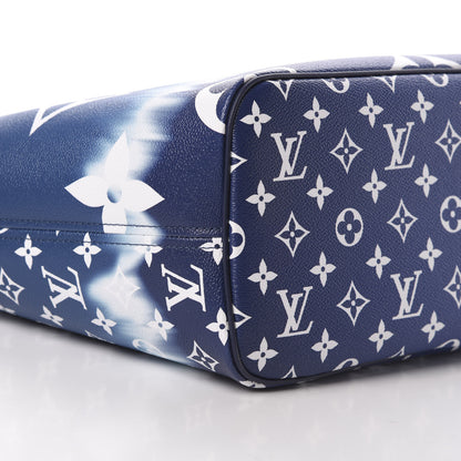 Louis Vuitton Monogram Escale Neverfull MM Blue 11 of 12
