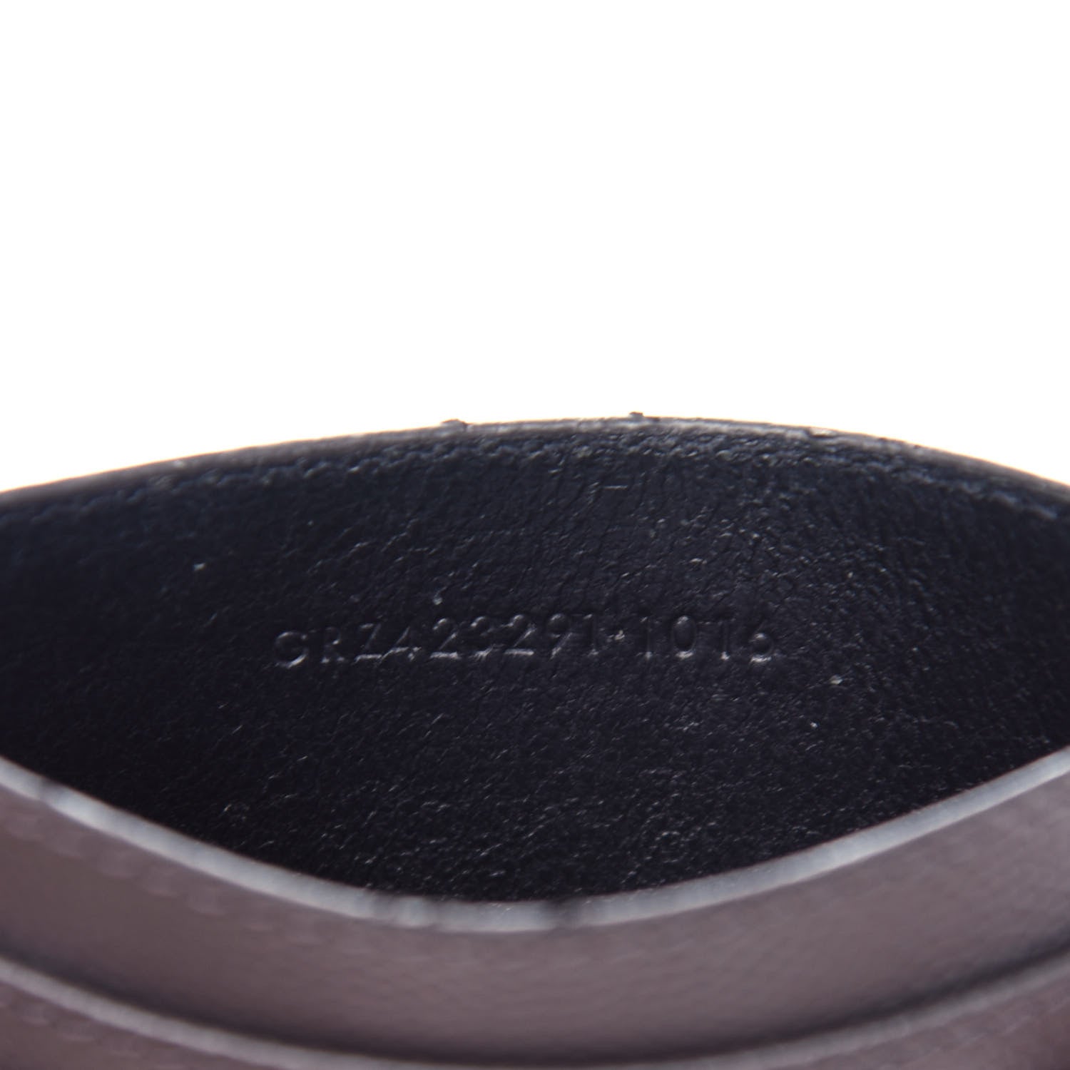 Saint Laurent Grain De Poudre Matelasse Chevron Monogram Credit Card Case Coal 6 of 8