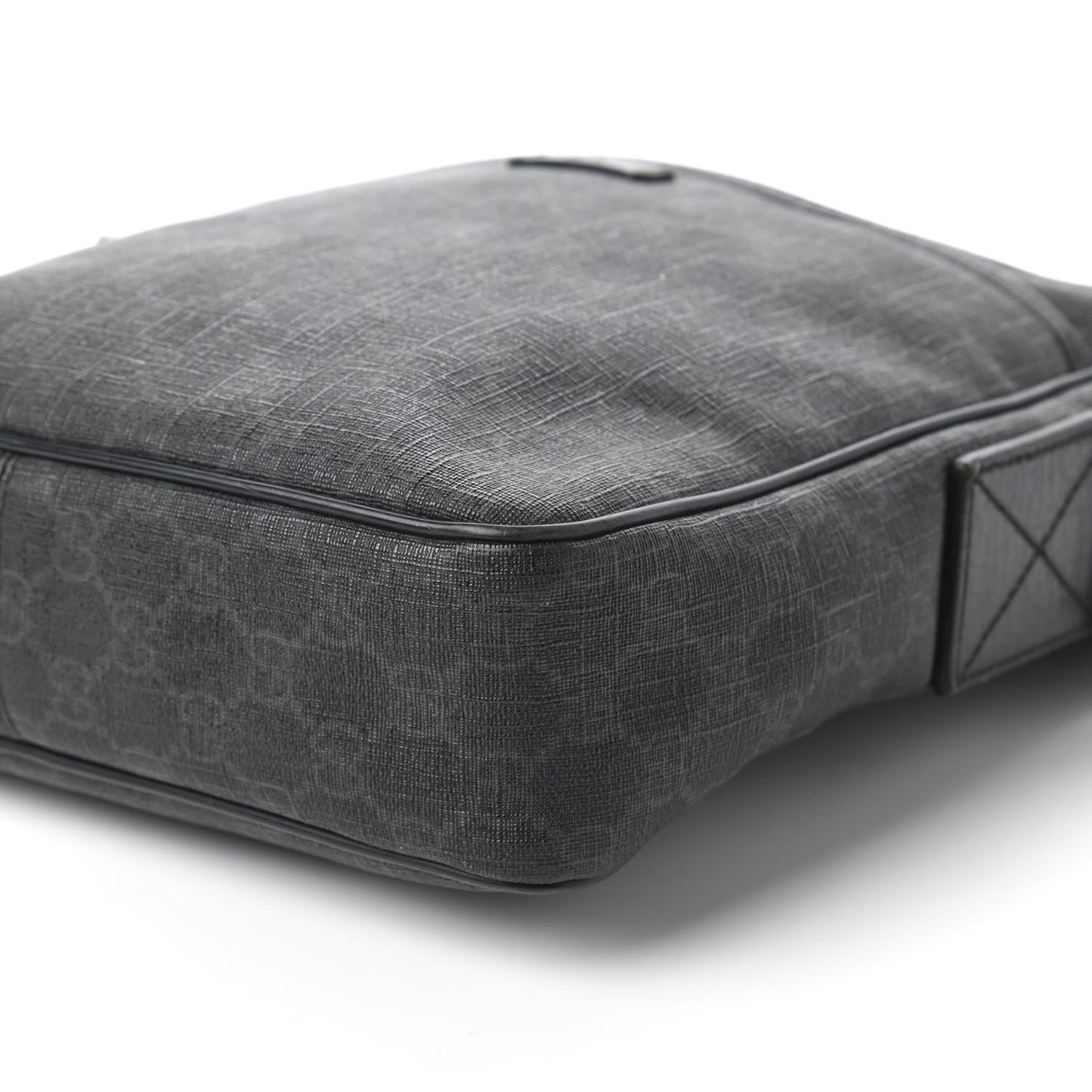 GG Supreme Monogram Messenger Bag Black Grey