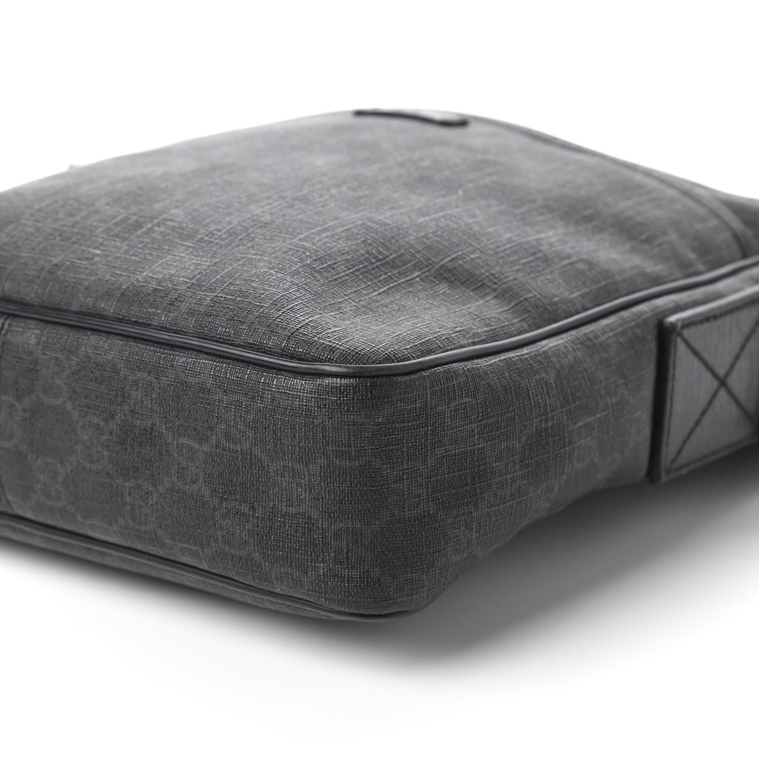Gucci GG Supreme Monogram Messenger Bag Black Grey 7 of 11