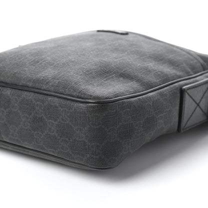 Gucci GG Supreme Monogram Messenger Bag Black Grey 7 of 11