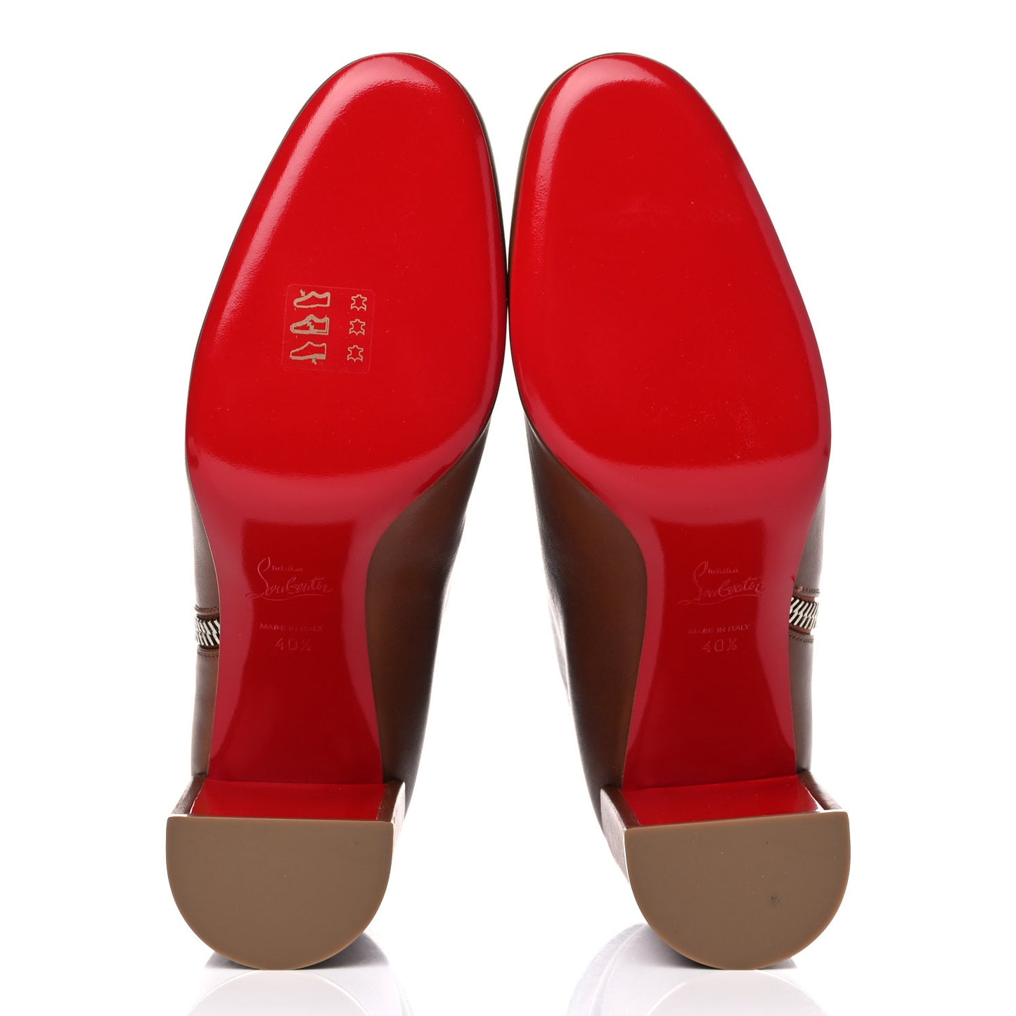 Calfskin Ziptotal 85 Booties 40.5 Cuoio