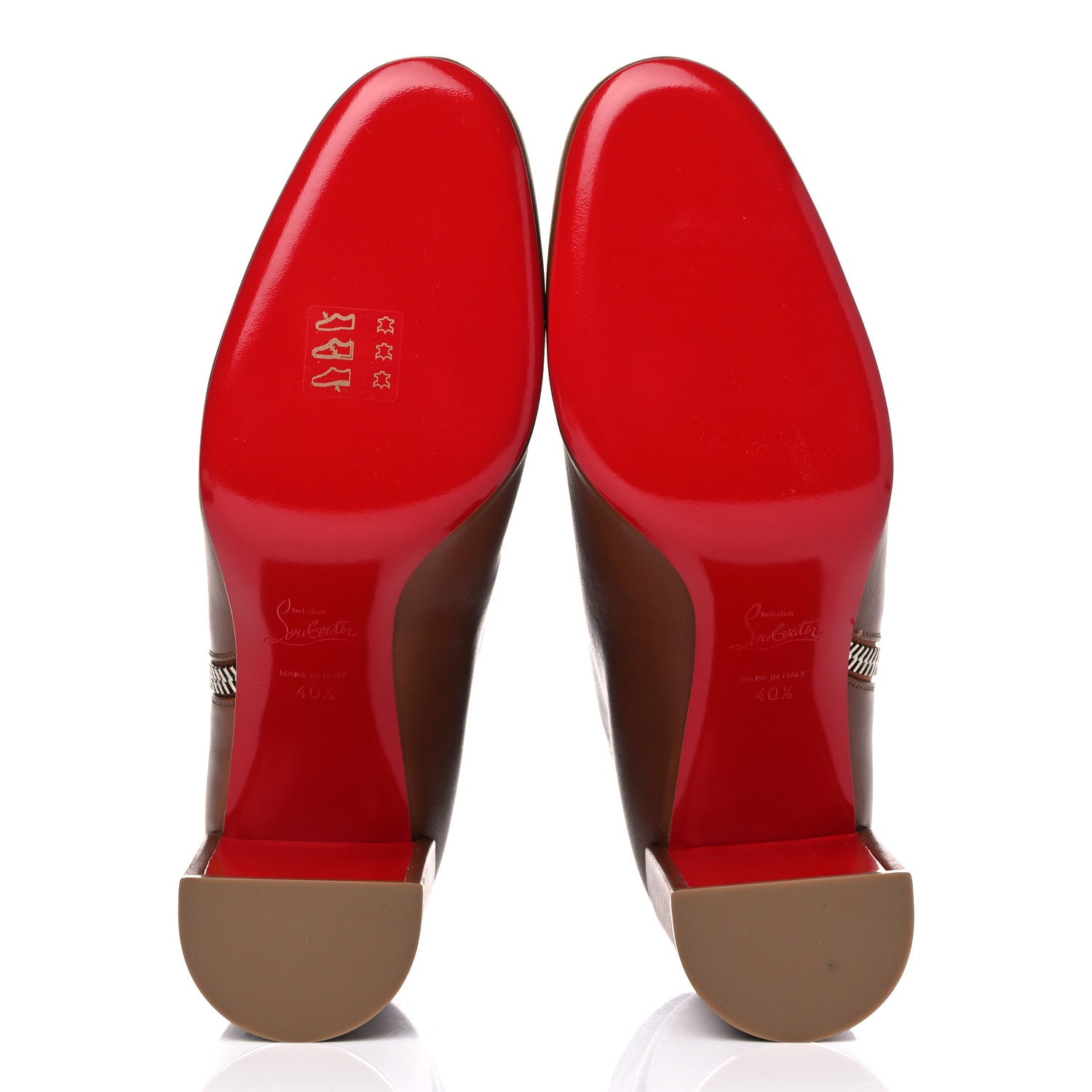 Christian Louboutin Calfskin Ziptotal 85 Booties 40.5 Cuoio 5 of 15