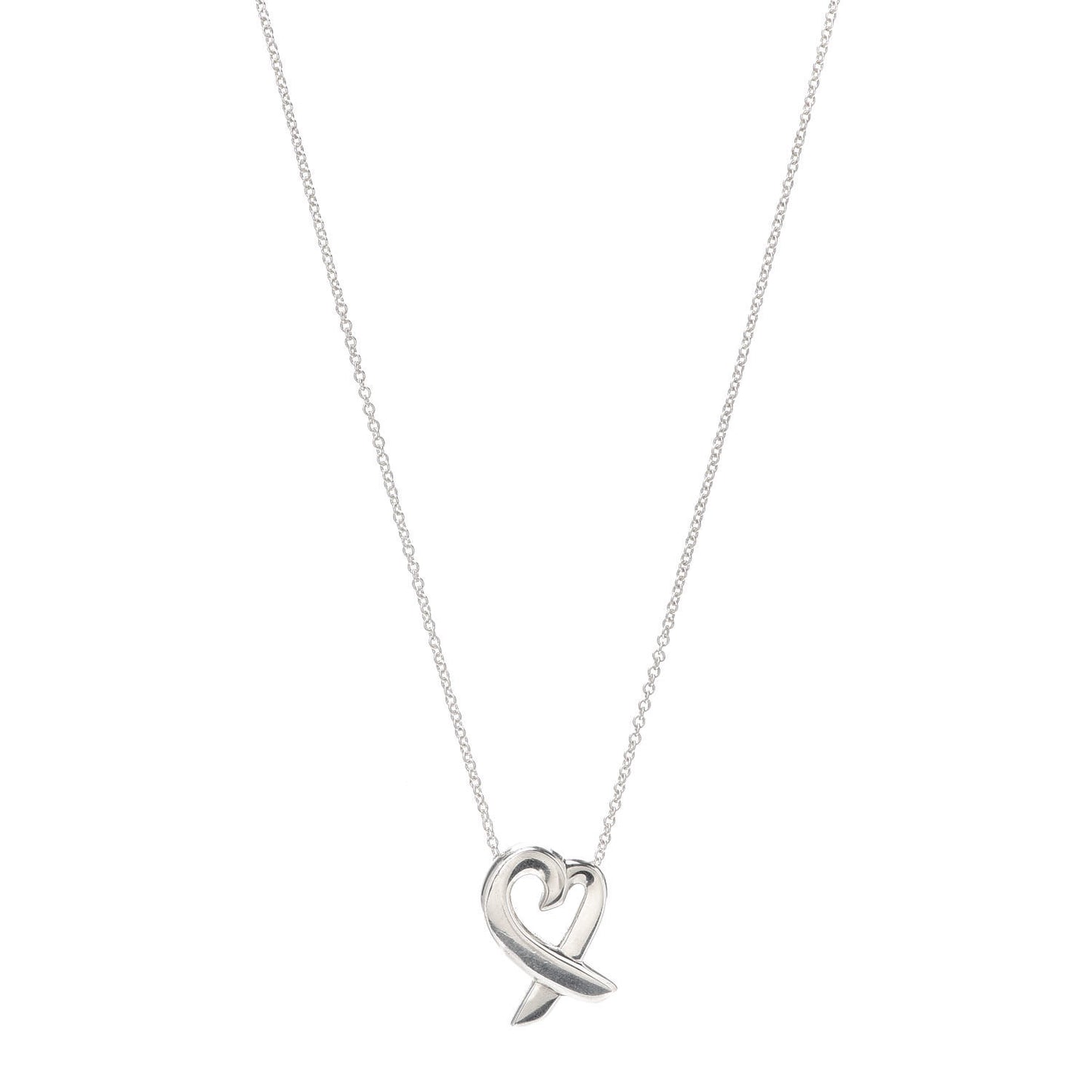 Sterling Silver Small Paloma Picasso Loving Heart Pendant Necklace