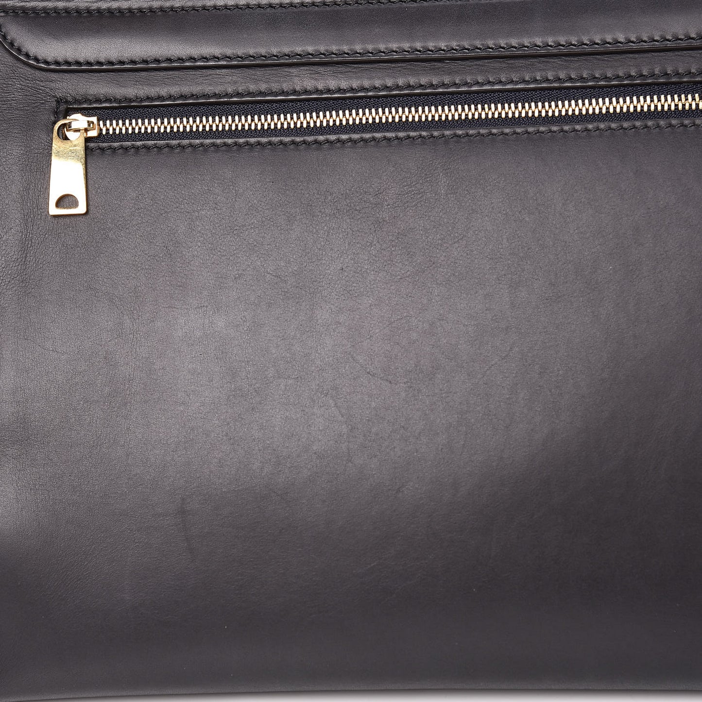 Smooth Calfskin Suede Medium Trapeze Navy