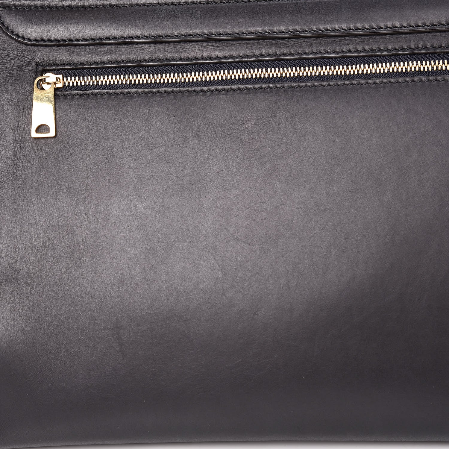 Celine Smooth Calfskin Suede Medium Trapeze Navy 15 of 17
