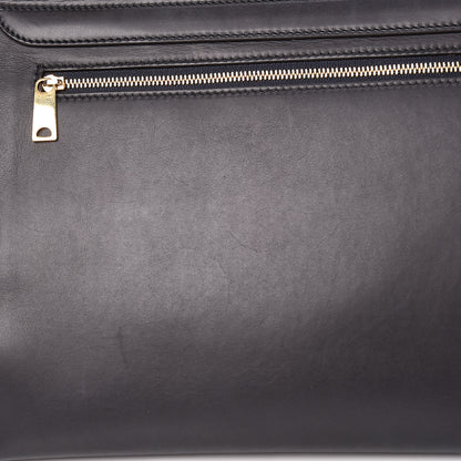Celine Smooth Calfskin Suede Medium Trapeze Navy 15 of 17