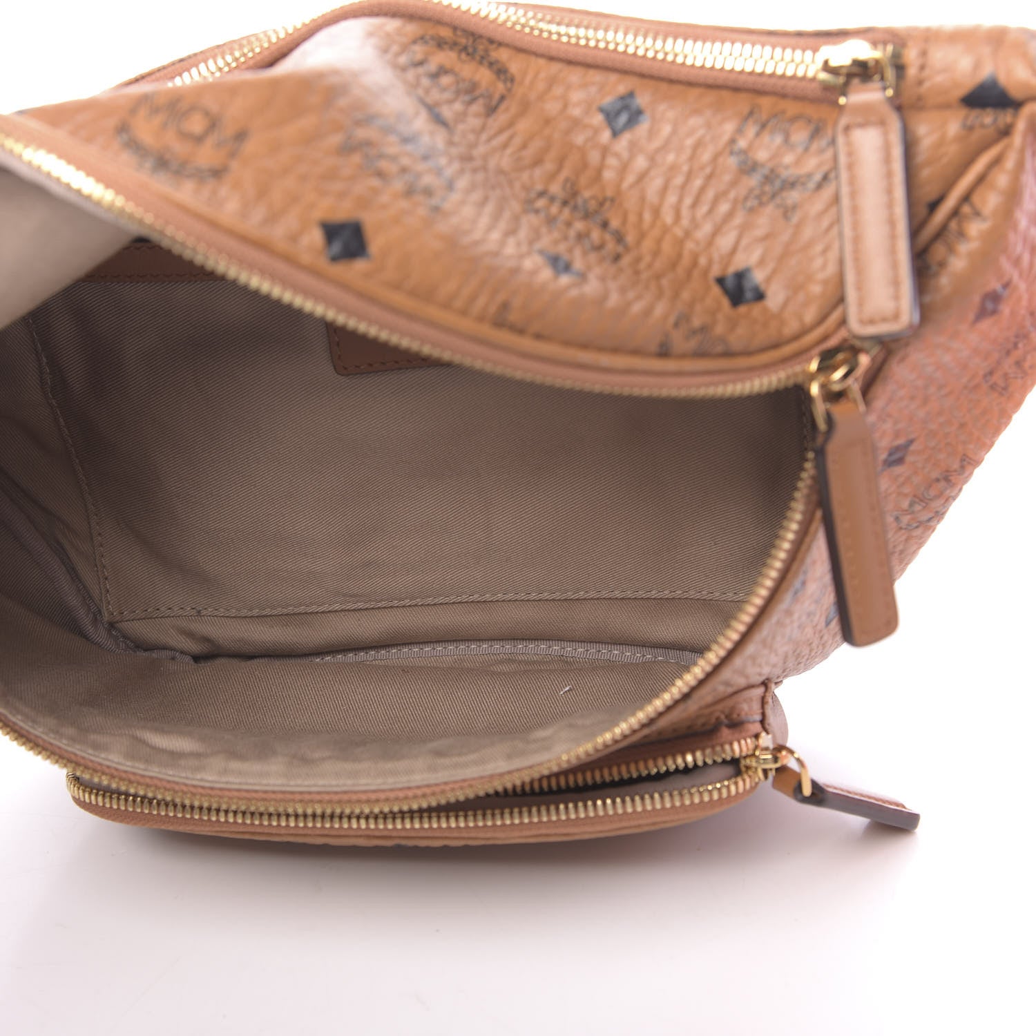 MCM Visetos Medium Belt Bag Cognac 5 of 9