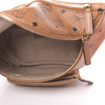 MCM Visetos Medium Belt Bag Cognac 5 of 9