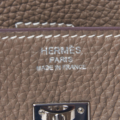 Hermes Togo Birkin 25 Etoupe 22 of 31