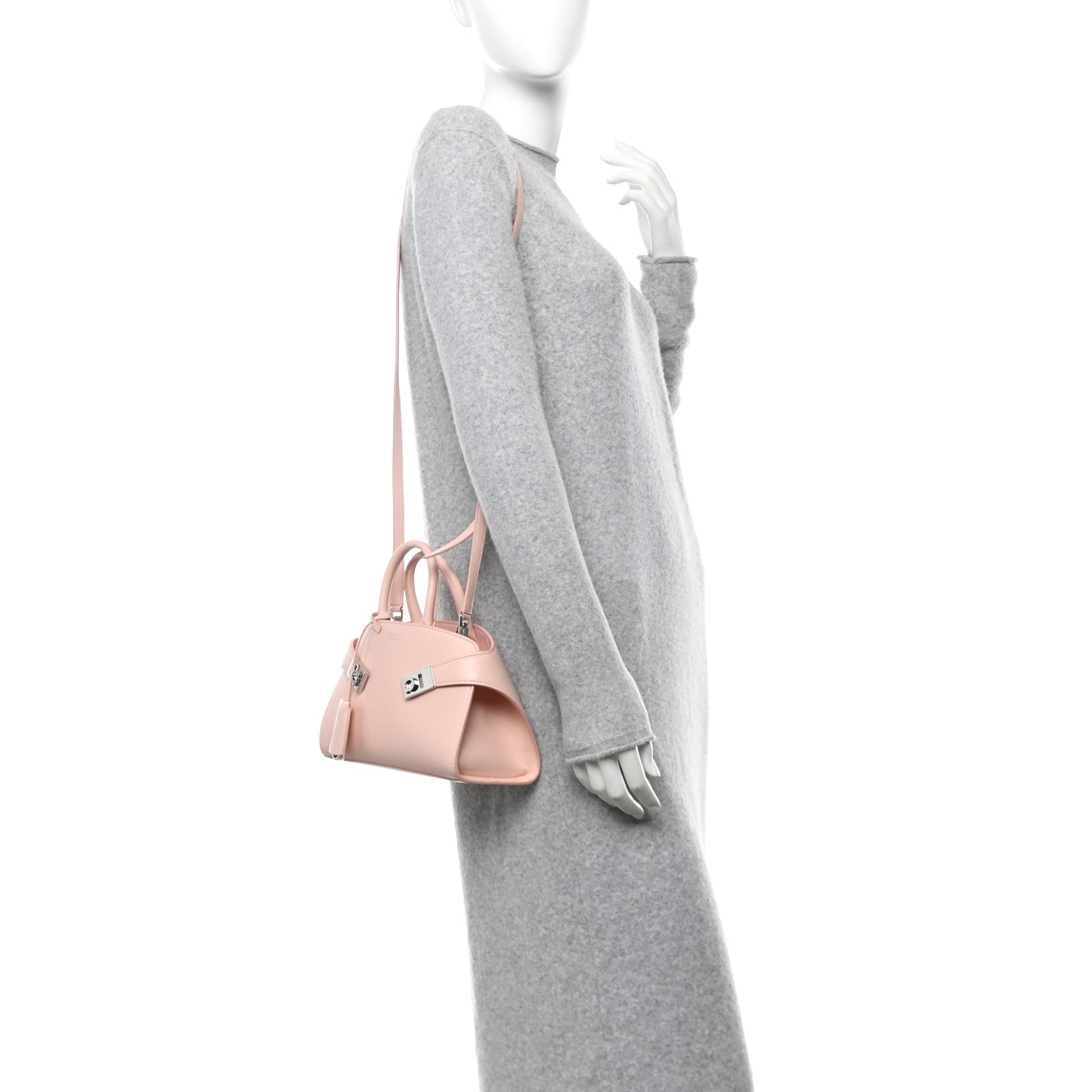 Calfskin Mini Hug Bag Nylund Pink