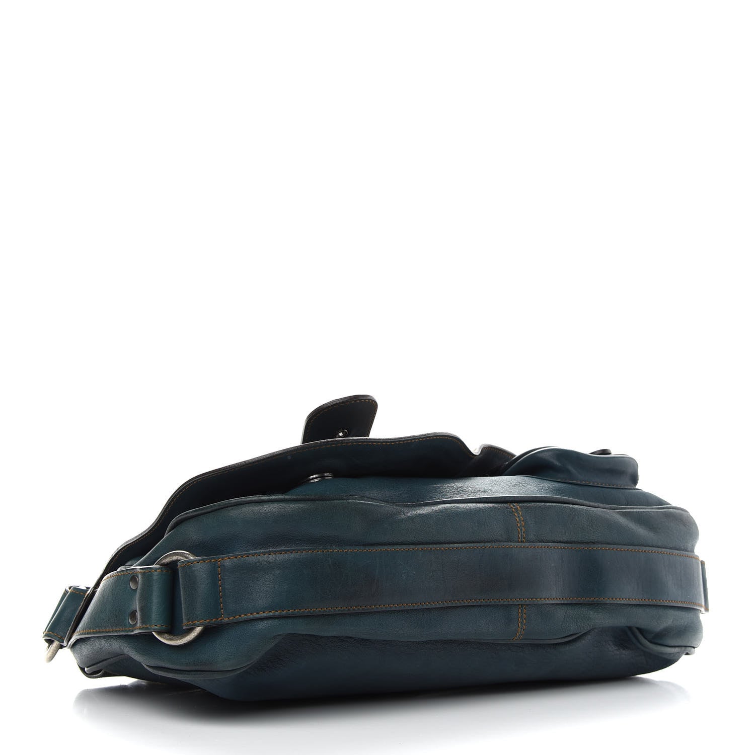 Christian Dior Calfskin Medium Gaucho Double Saddle Bag Dark Blue 3 of 8