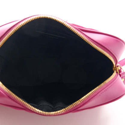 Saint Laurent Suede Matelasse Monogram Lou Camera Bag Rose 5 of 11