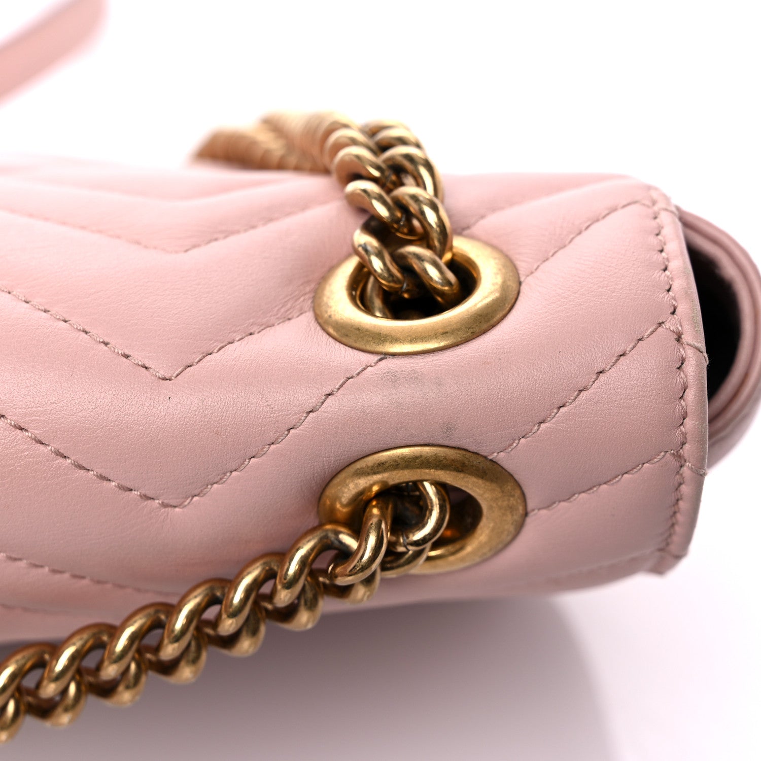 Gucci Calfskin Matelasse Small GG Marmont Shoulder Bag Perfect Pink 21 of 21