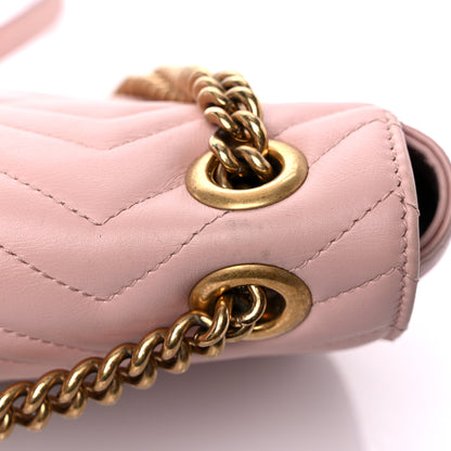 Gucci Calfskin Matelasse Small GG Marmont Shoulder Bag Perfect Pink 21 of 21