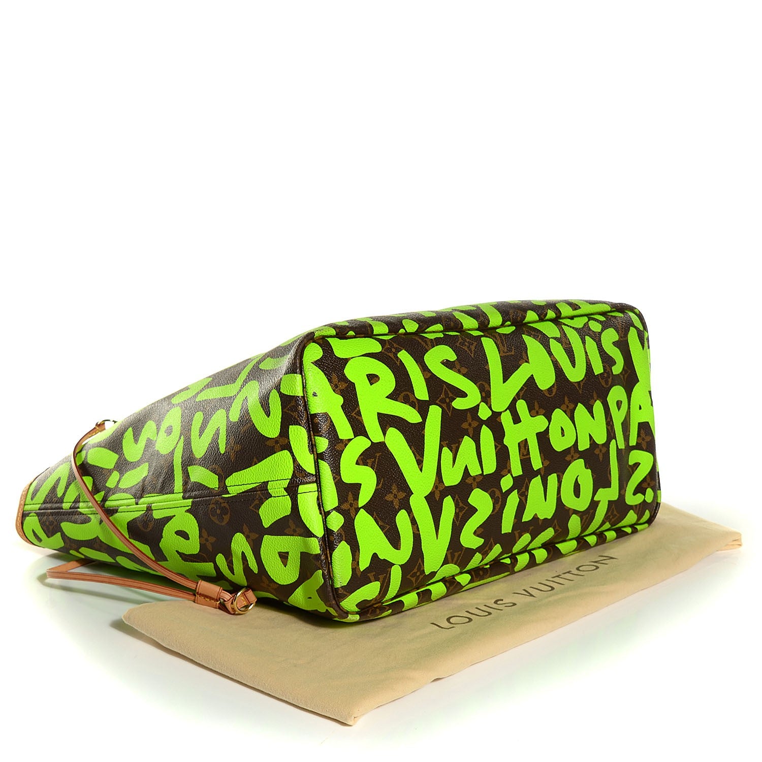 Louis Vuitton Monogram Graffiti Neverfull GM Green 4 of 7