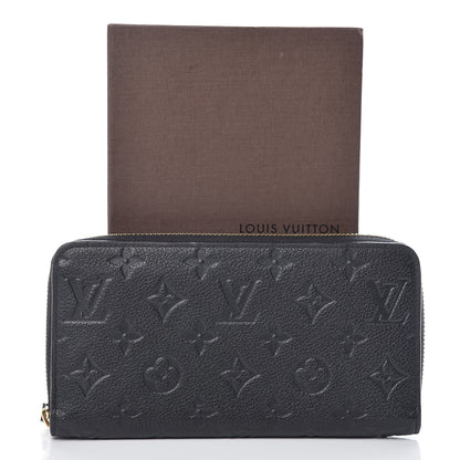 Louis Vuitton Empreinte Zippy Wallet Black 9 of 9