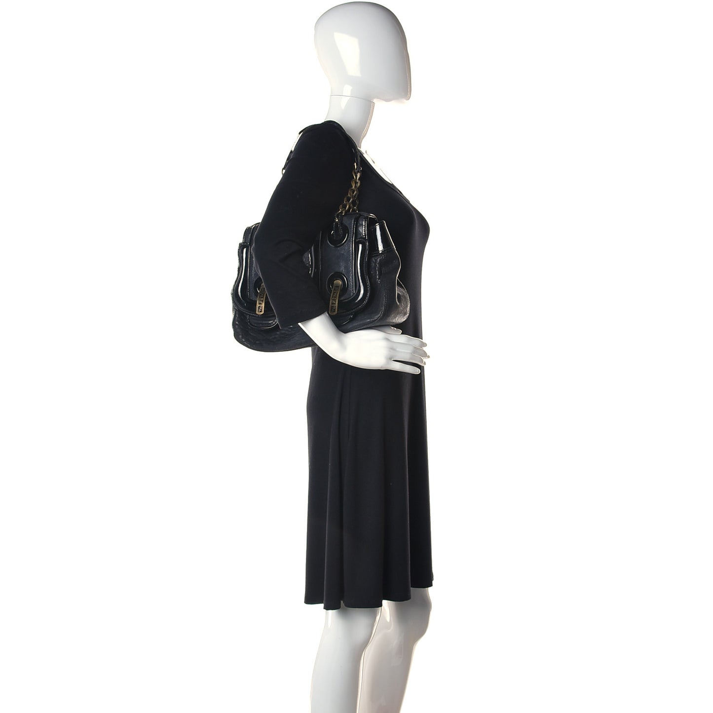 Nappa Patent B Bag Black
