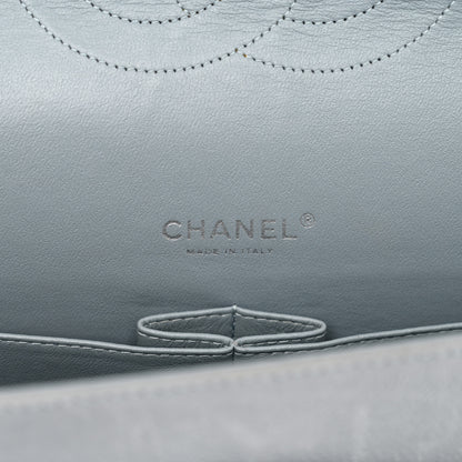 Chanel Iridescent Caviar Quilted Maxi Double Flap Grey 7 of 11