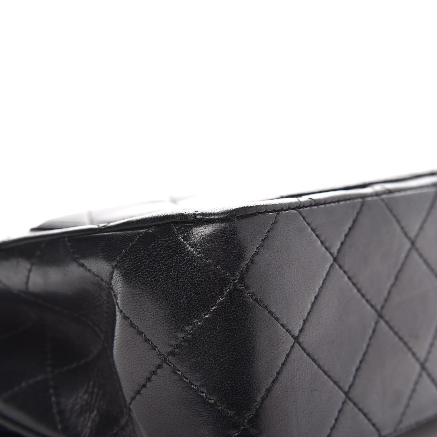 Lambskin Quilted Small Double Flap Black