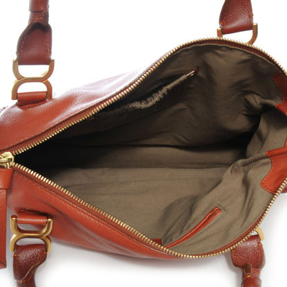 Chloe Calfskin Marcie Satchel Whiskey 5 of 8