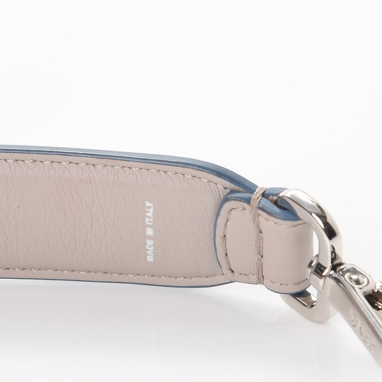 Vitello Dolce Plexiglass Studded Mini Strap You Grigio Polvere Multicolor
