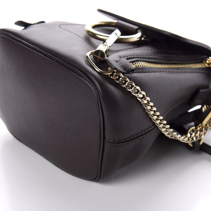 Chloe Suede Calfskin Mini Faye Backpack Carbon Brown 8 of 9