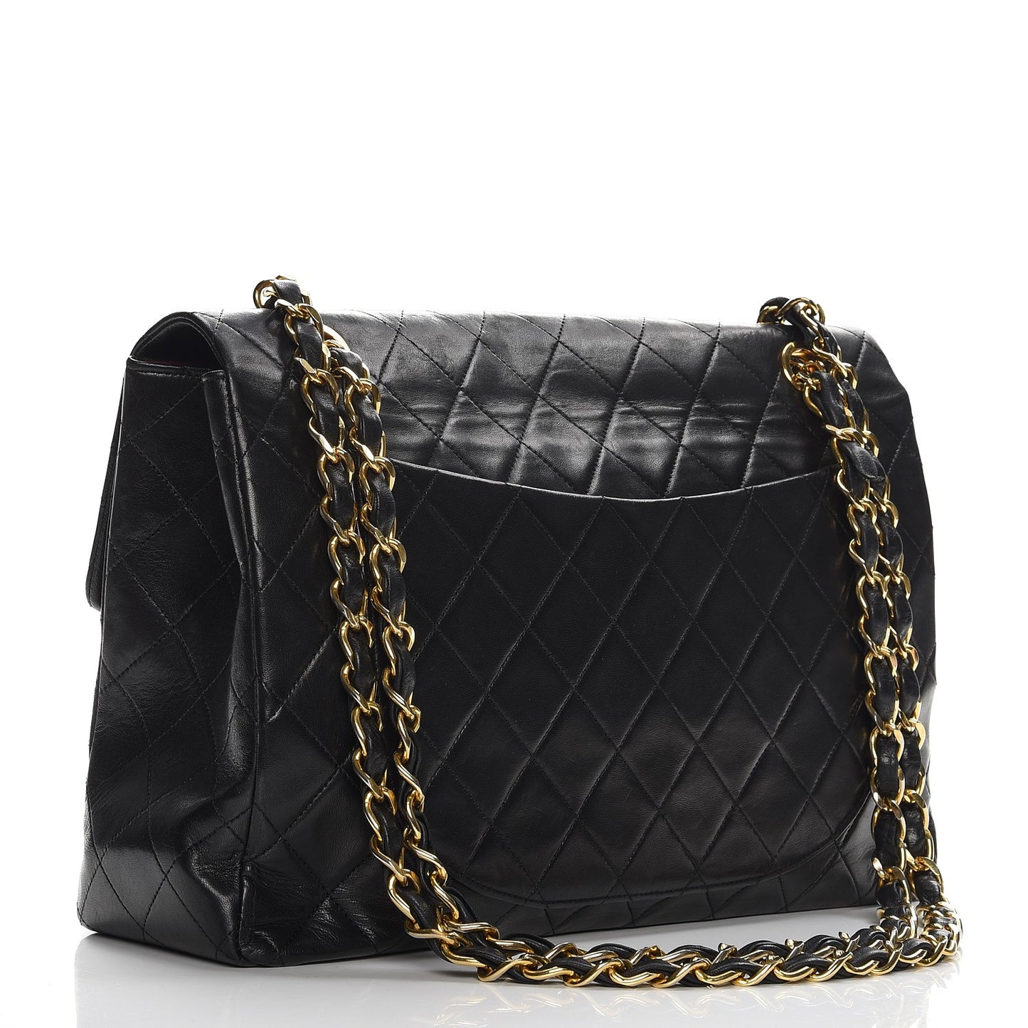 Lambskin XL Jumbo Flap Black