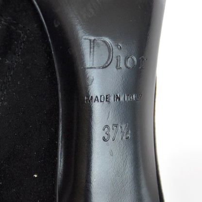 Christian Dior Suede Ankle Boots 37.5 Black 6 of 6