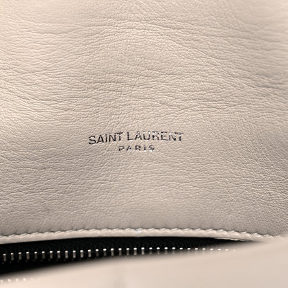 Saint Laurent Lambskin Quilted Toy Loulou Puffer Monogram Chain Satchel Crema Soft 6 of 18