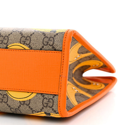 Gucci GG Supreme Monogram Banana Childrens Tote Beige Ebony Multicolor Carrot Orange 10 of 10