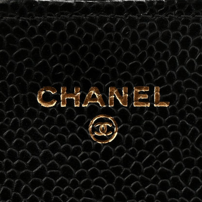 Chanel Caviar Quilted Large Gusset Flap Wallet Black 14 of 26