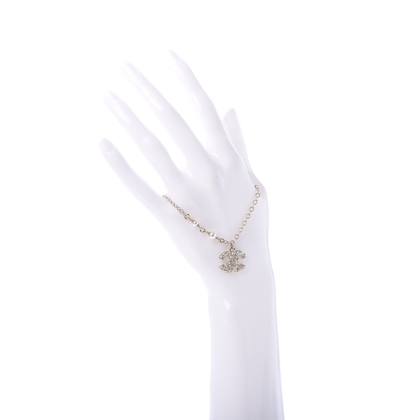 Pearl CC Bracelet Gold
