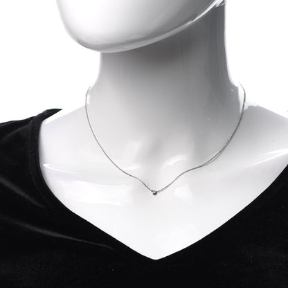 Cartier 18K White Gold Diamond XS D'Amour Pendant Necklace 2 of 5