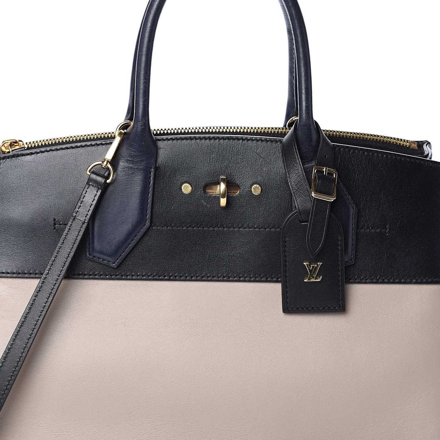 Calfskin City Steamer MM Gris Black