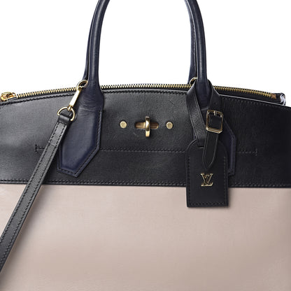 Louis Vuitton Calfskin City Steamer MM Gris Black 6 of 8