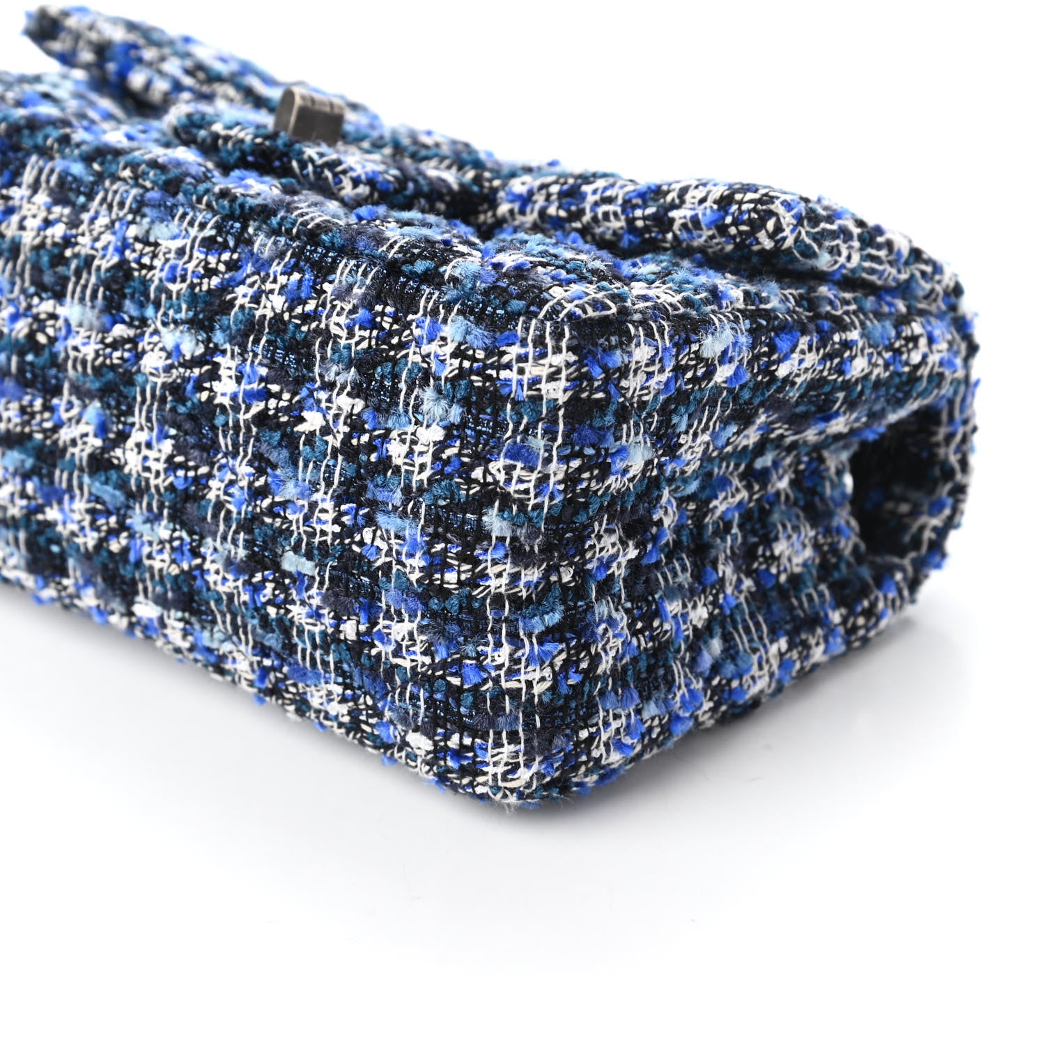 Chanel Tweed Quilted 2.55 Reissue Mini Flap Blue 7 of 11