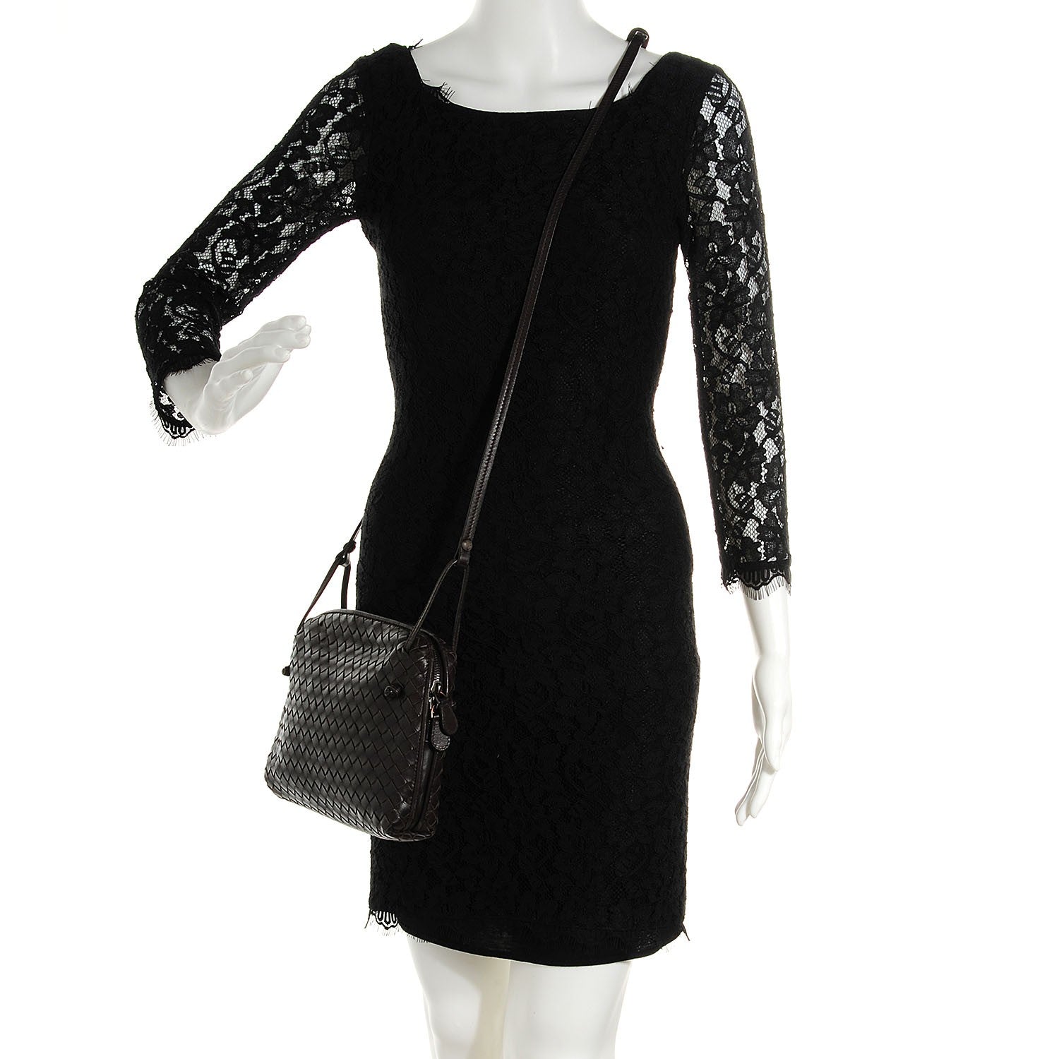 Bottega Veneta Nappa Intrecciato Crossbody Pillow Ebano 2 of 8