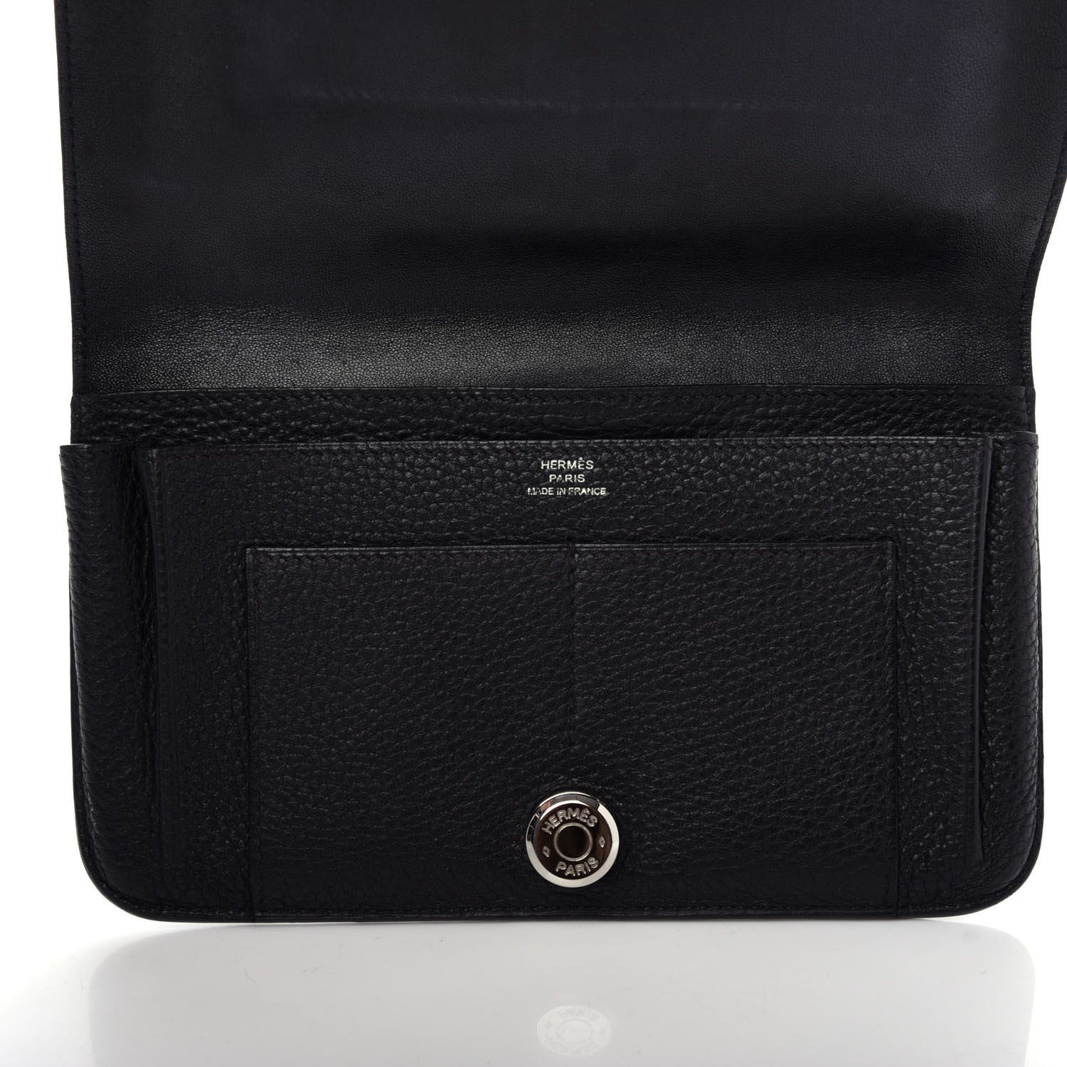 Hermes Togo Dogon Duo Wallet Black 5 of 7