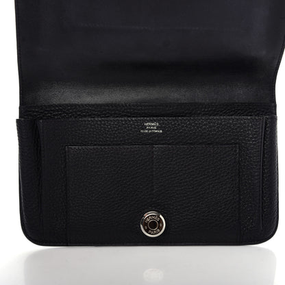Hermes Togo Dogon Duo Wallet Black 5 of 7
