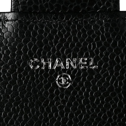 Chanel Caviar Quilted Large Gusset Flap Wallet Black 6 of 9