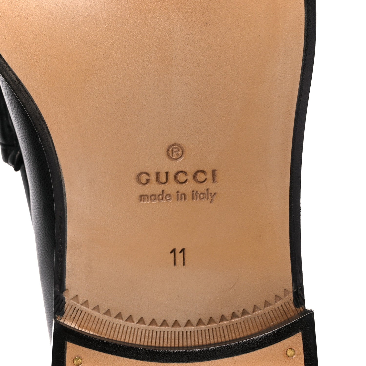 Gucci Mandala Goatskin Mens Horsebit Loafers 11 Black 6 of 9